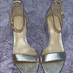 Gold Talbots heels